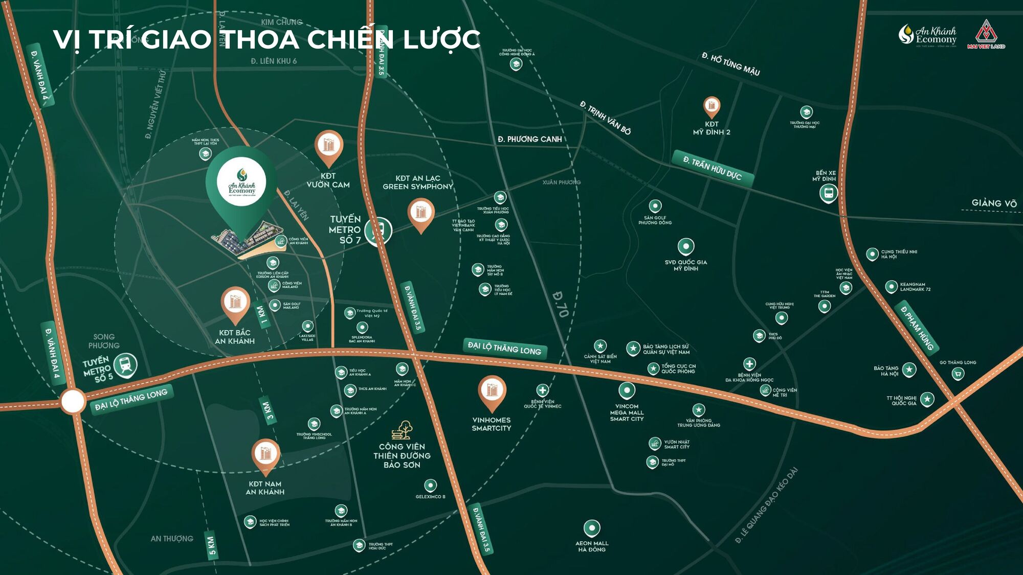 Vị trí An Khánh Ecomony – Sát vành đai 3.5 và Đại lộ Thăng Long 16 Vị trí An Khánh Ecomony