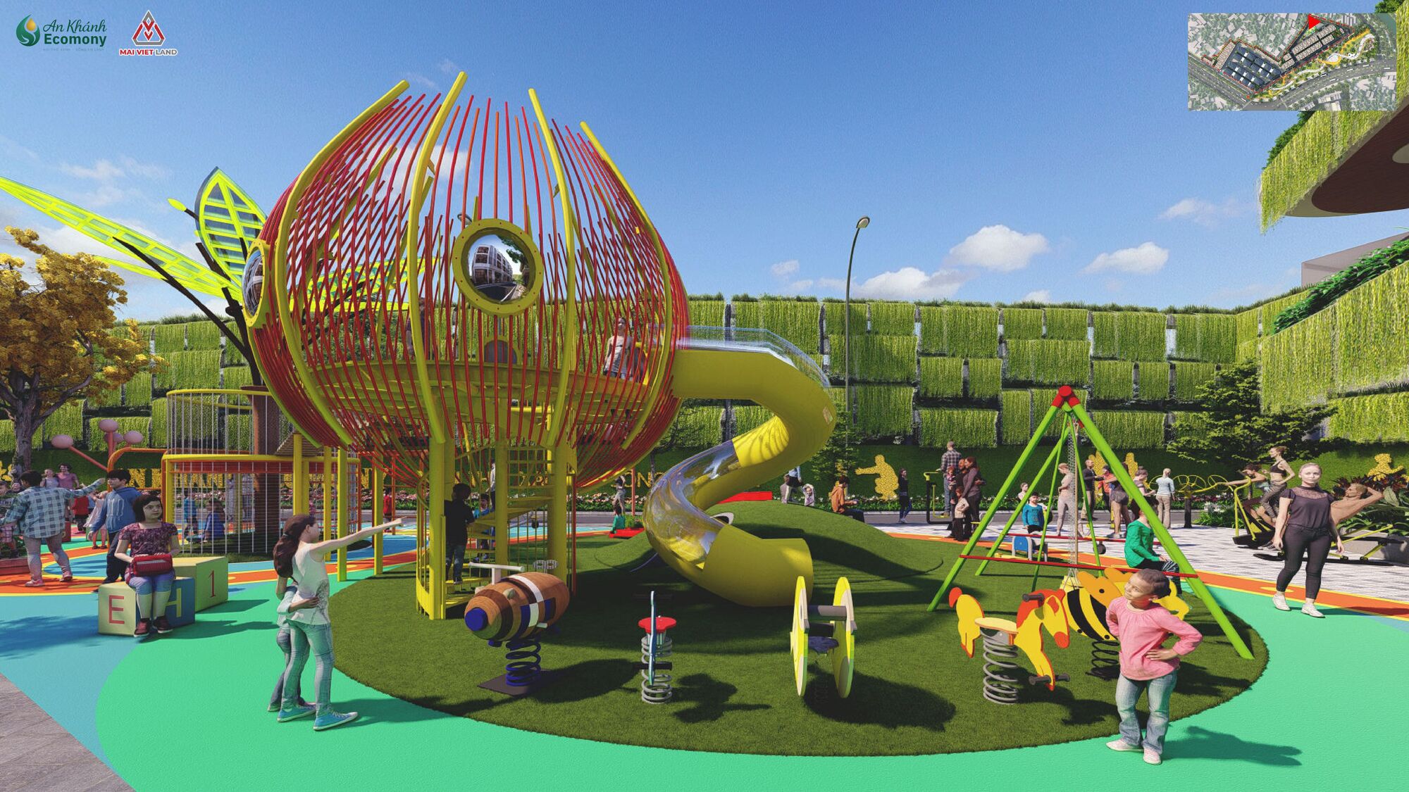 Tiện ích An Khánh Ecomony - Nâng tầm cuộc sống hiện đại và tiện nghi 26 Khu vui chơ cho trẻ em tại An Khánh Ecomony