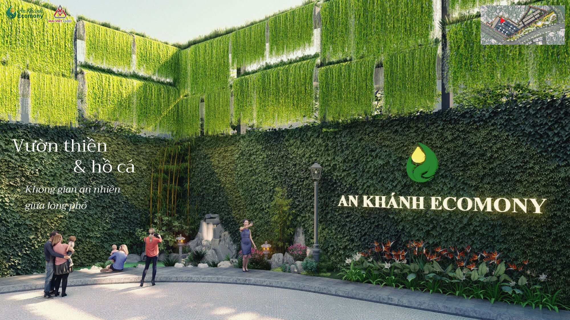 Tiện ích An Khánh Ecomony - Nâng tầm cuộc sống hiện đại và tiện nghi 27 Vườn thiền và ao cá An Khánh Ecomony