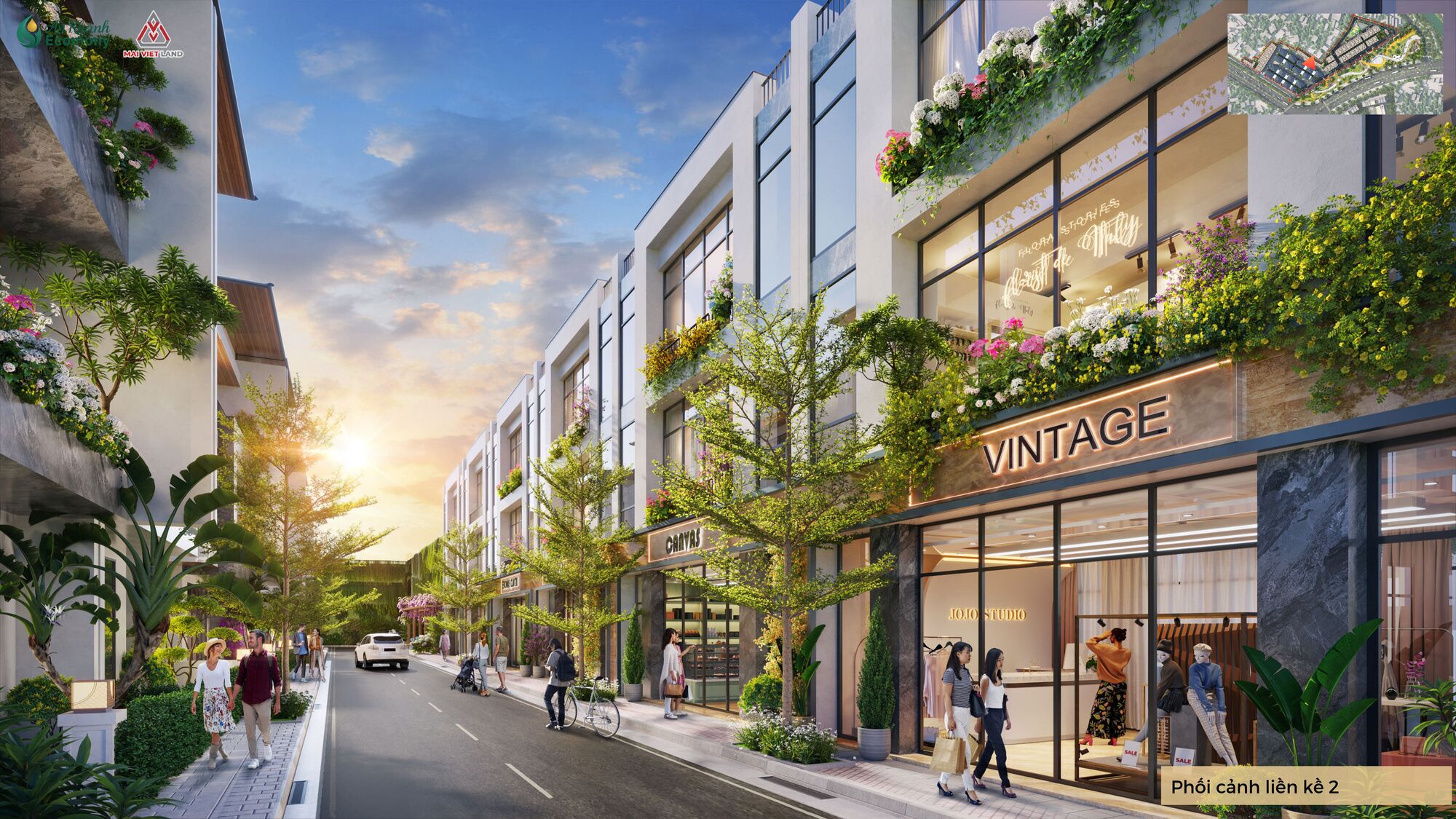 Phối cảnh liền kề loại 2 An Khánh Ecomony