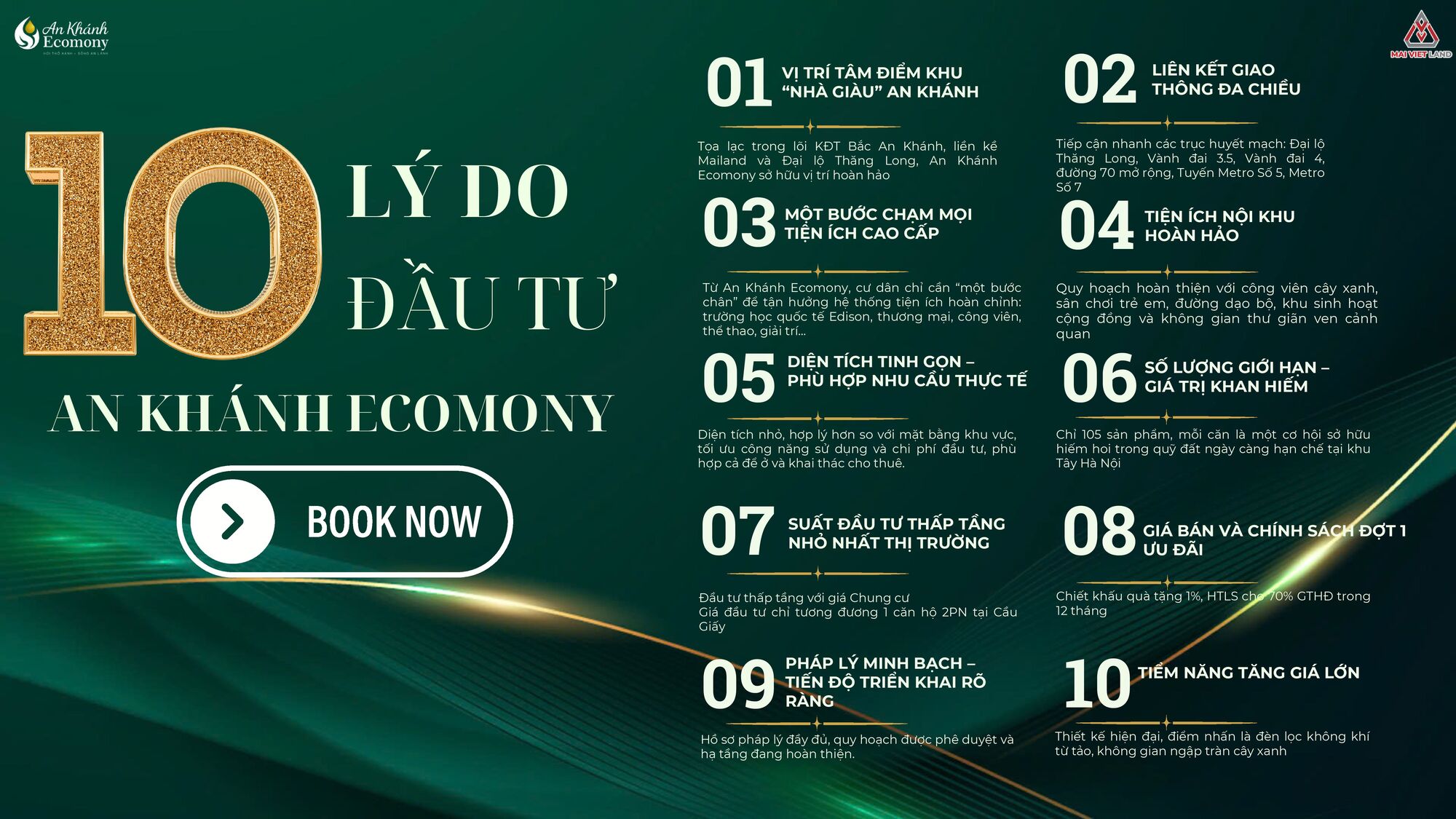 10 lý do đầu tư tại An Khánh Ecomony