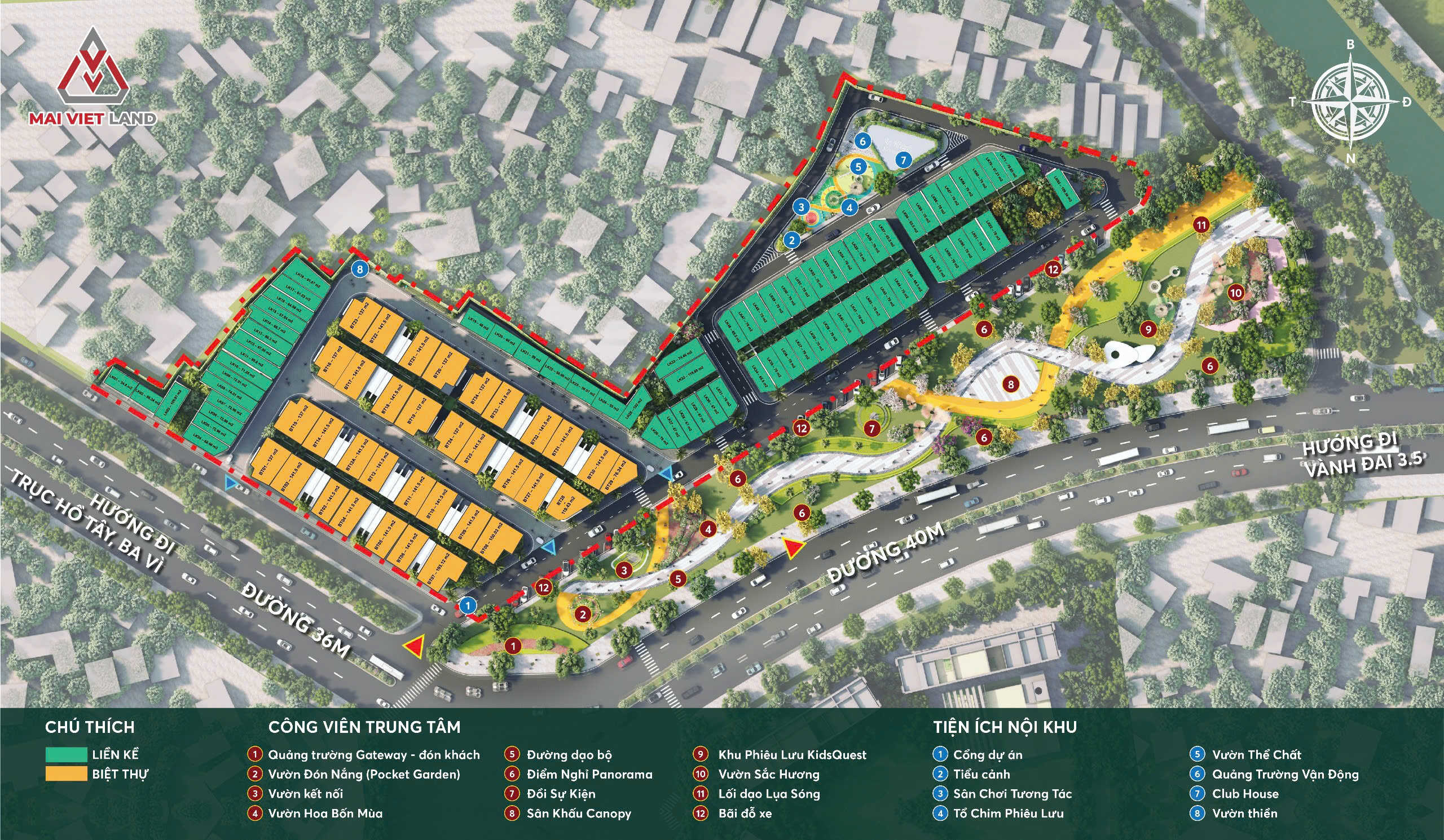 Mặt bằng phân lô An Khánh Ecomony
